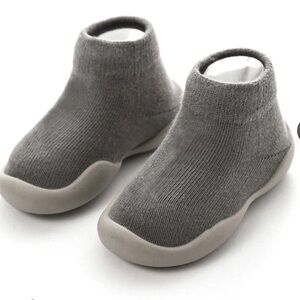 Tiny Explorings Gray Kids Slip-On Walking Shoes